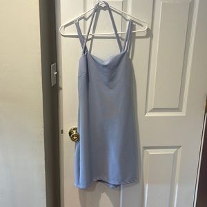 Baby blue cocktail dress worn once — like new